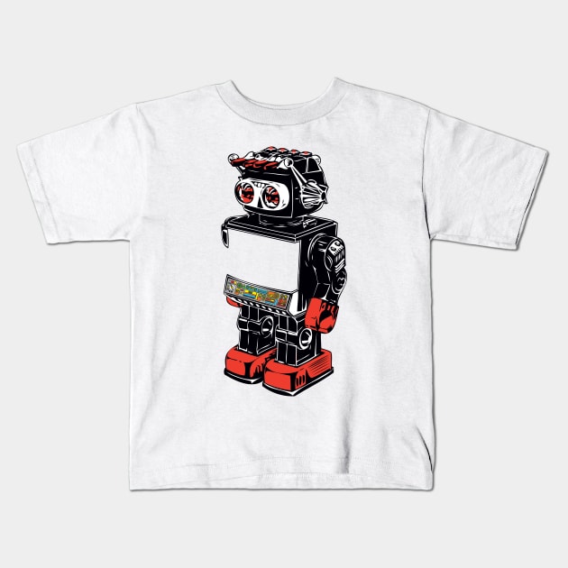 Toy Robot Kids T-Shirt by jonathanmor